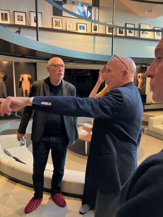 Howard Greenberg and Ettore Molinario at Casa Museo Molinari Colombari. (Photo by Michael Diemar)